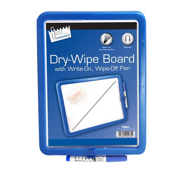 3 x A4 Magnetic Dry Wipe Board - Assorted Colours