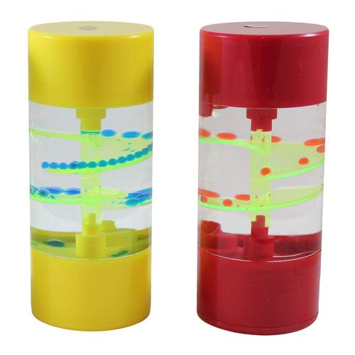 1 Bubble Spiral Liquid Dripping Timer - Calm Down Jar - Soothing and Calming Motion - Liquid Timer Sensory Office Desk Toy - Visual Stimulation (Random Color)