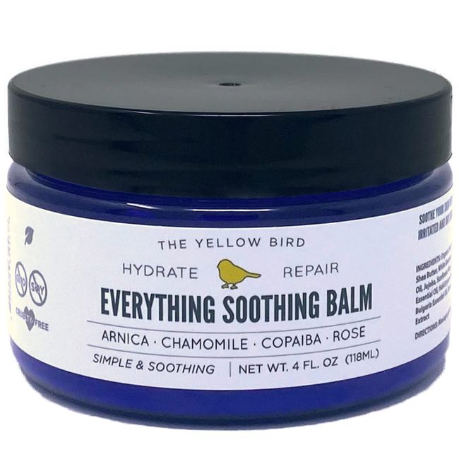 Yellow Bird Natural Soothing Foot & Body Balm - Everything Skin Healing Moisturizer, Organic Itch Relief Cream, Baby Eczema Diaper Salve. Repair Treatment Ointment Care for Itchy Butt, Rash, Psoriasis, Scab