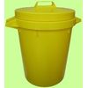 BritishBins Heavy Duty Dustbin 90 ltr Yellow