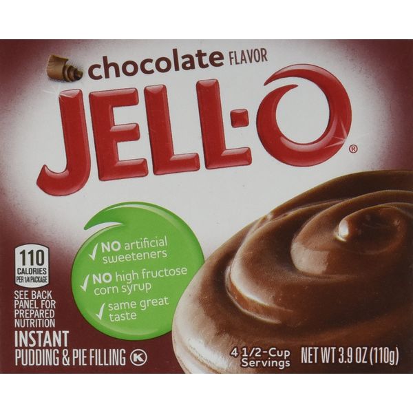 Jell-O Chocolate Instant Pudding & Pie Filling Mix (24 ct Pack, 3.9 oz Boxes)