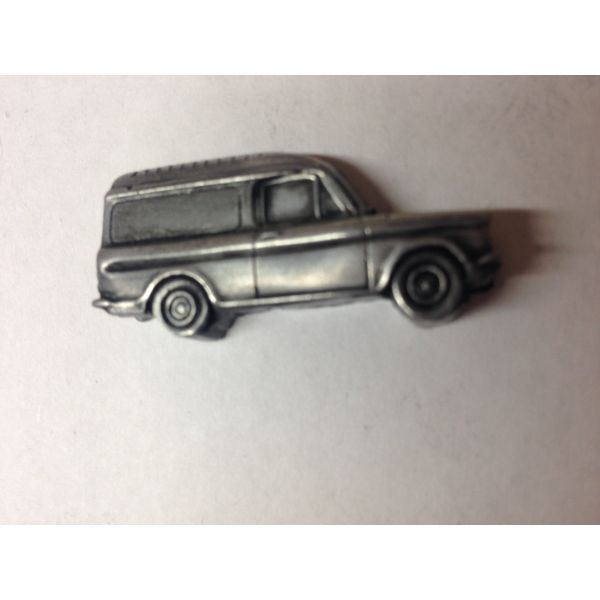 Commer (Imp Van) ref52 pewter effect 3D car magnet for fridge,filling cabinet metal surface