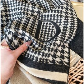 Houndstooth Scarf Women, Luxury Brand Blanket Scarf