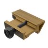 FSI 45 Degree Offset Rail Mount 4 Slots Picatinny Rail Mount (Brown)