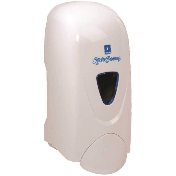 Spartan Lite'n Foamy 1000 mL Hand Soap Dispenser - White, 1 ea