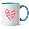 Hippowarehouse Tired Heart Design Printed Mug Various Colour Options Ceramic Cup Kitchenware 11oz