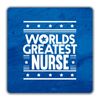 Shopagift Worlds Greatest Nurse 2 Pack Coasters - 9cm x 9cm