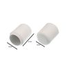 4 x Chair FERRULES White Rubber Floor Protector Stick Ends 22MM 7/8 inch
