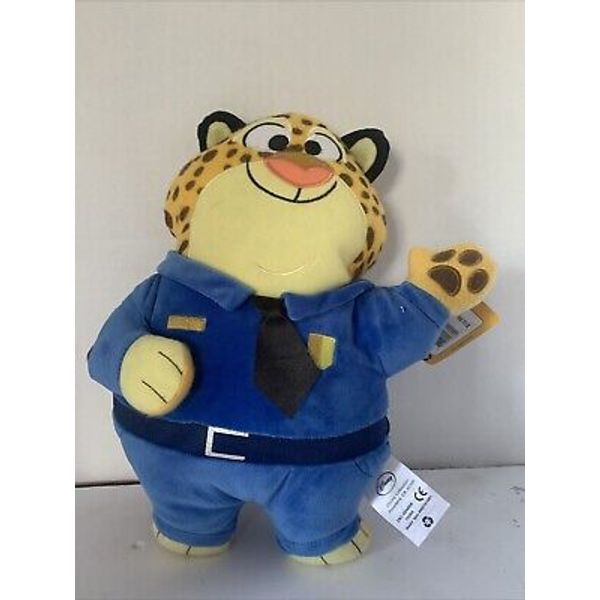 NWT Disney Zootopia Officer Clawhauser Plush Stuffed Animal Leopard 12”