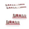 Set of 24 Nail Tips Leopard Nails Fake Nails For Taking Photos, Weddings, Coming-of-Age Ceremonies, Parties, After-Parties, Etc. Pearl Rhinestones