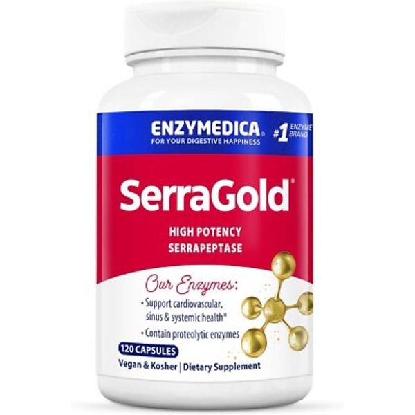 Enzymedica,  SerraGold, High-Potency Serrapeptase Enzyme Supplement, 120 Count