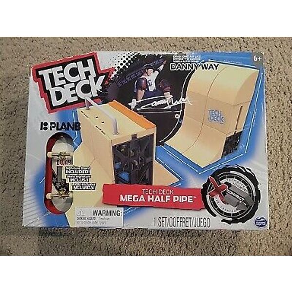 TECH DECK Danny Way Mega Half Pipe X-Connect Park Creator Ramp w/ 4" Skateboard