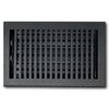 Black 8x8 Floor Register Vent Cover with Adjustable Dampers Durable Design