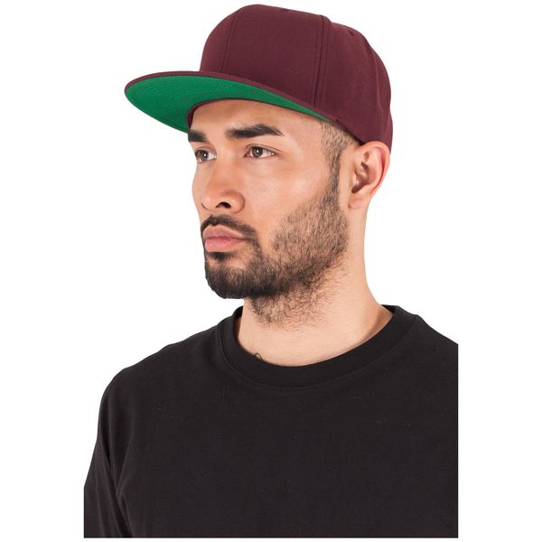 Yupoong Unisex Classic Snapback Cap Kappe, maroon, Einheitsgröße