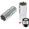 KS-Tools 918.1430-E 1/4 Chrome+ 6Kant-Stecknuss,Lang,10Mm