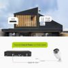 SANNCE 5MP Audio POE Security Camera System 4K 8CH NVR Outdoor Human Detection