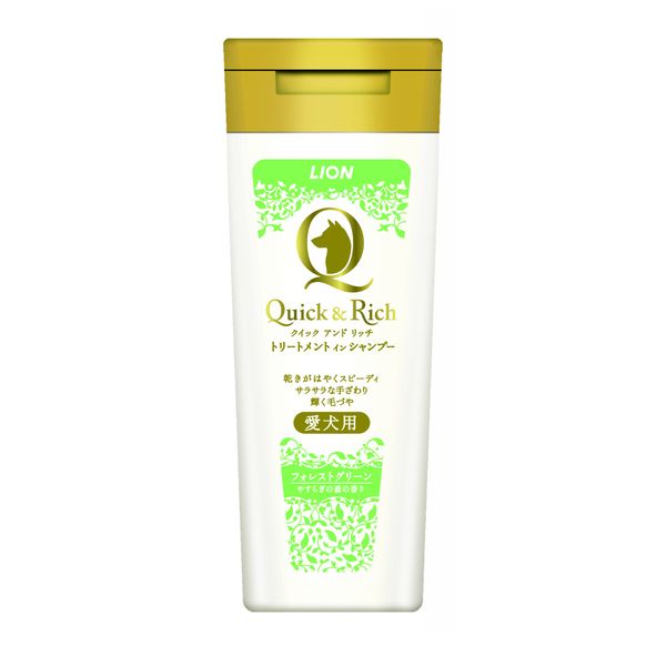 Lion Quick & Rich Treatment In Shampoo for All Breeds, Forest Green, 6.8 fl oz (200 ml)