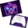 Gaming Party Invitations Pack with Envelopes WRITE ON (PACK OF 12)