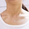 Philip Jones Sterling Silver Initial N Necklace