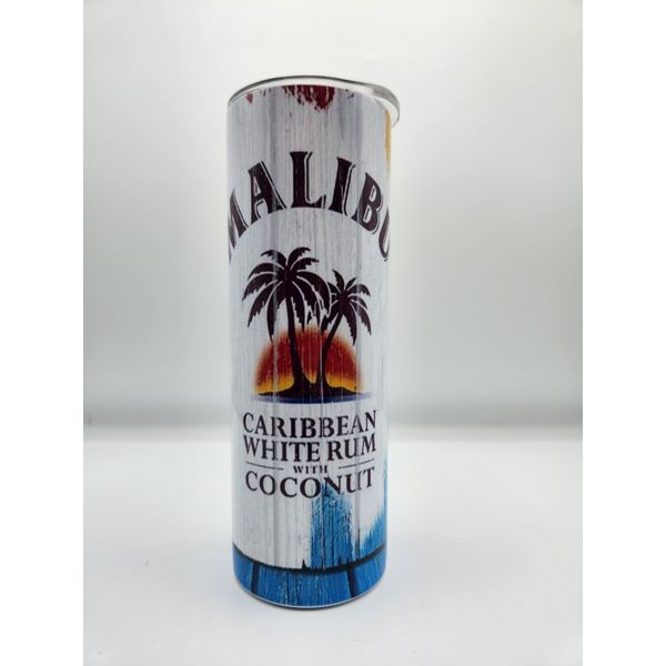 Malibu Coconut Rum Custom made Tumbler. 20oz