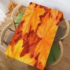 Walmsco Tablecloth Yellow Maple Leaf Decor For Dining Room Kitchen Rectangular Table Cover 132 * 178cm