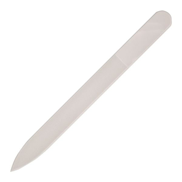 Merites Glass Nail File, Solid, Transparent Type, Medium, Single Sided C50