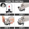 Trailer Lock Universal Hitch Lock With Combination Lock Fit 1-7/8", 2", 2-5/16"