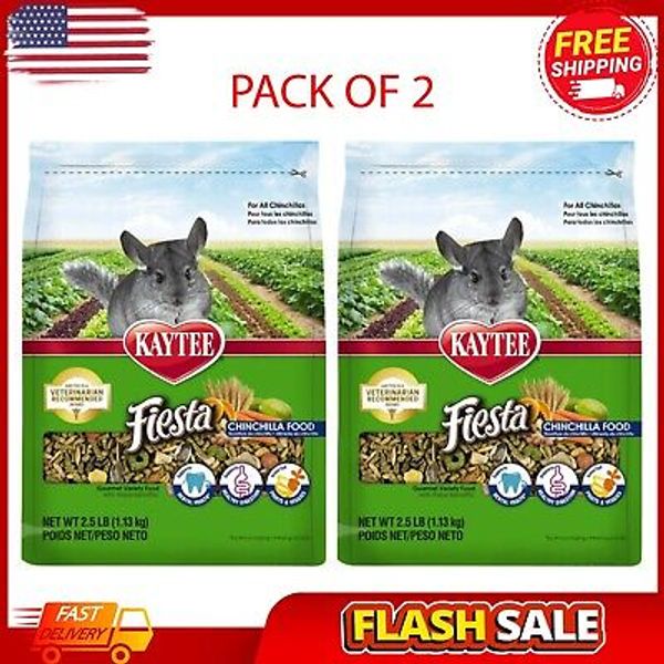 Fiesta Chinchilla Food 2.5 pound Bag, Rich Natural Antioxidents & Immune Support