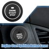 X AUTOHAUX Engine Start Stop Ignition Button Sticker for Hyundai Sonata Black