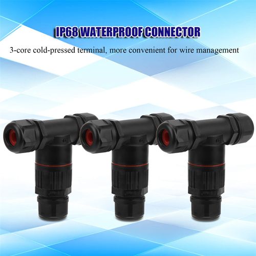 Tee Connector Cable Connector T Shape 3 pole Outside Cable Connector Cable External Sleeve Coupler for Cable