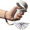 Improved Replacement Wrist Wraps for Oculus Quest 2 Gen Controller, Professional Wrist Lanyards with Resin White Stopper, Replacement Adjustable Hand Straps for Oculus Controller（Brown）