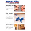 Handi-Shim HS11640RD Plastic Construction Shims/Spacers, 40 Pack, 1/16-Inch, Red