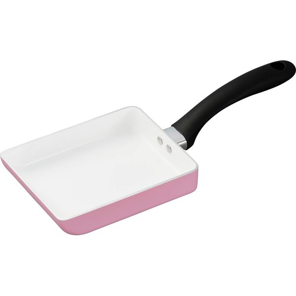 Kyocera CF-GEB-WPK Egg Frying Pan, Compatible with Gas Cook-Top, Ceramic, Coating Treatment, 5.5 x 7.1 Inches (14 x 18 cm)