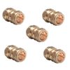 TC 15mm Brass Straight Compression Coupling Connector Fitting for Copper Pipe Pack of 10