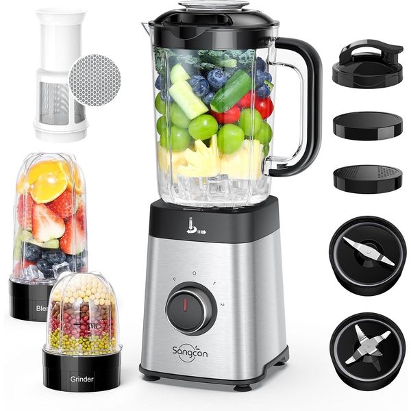 Blenders and Food Processor Combo for Kitchen, Blender for Shakes and Smoothi...