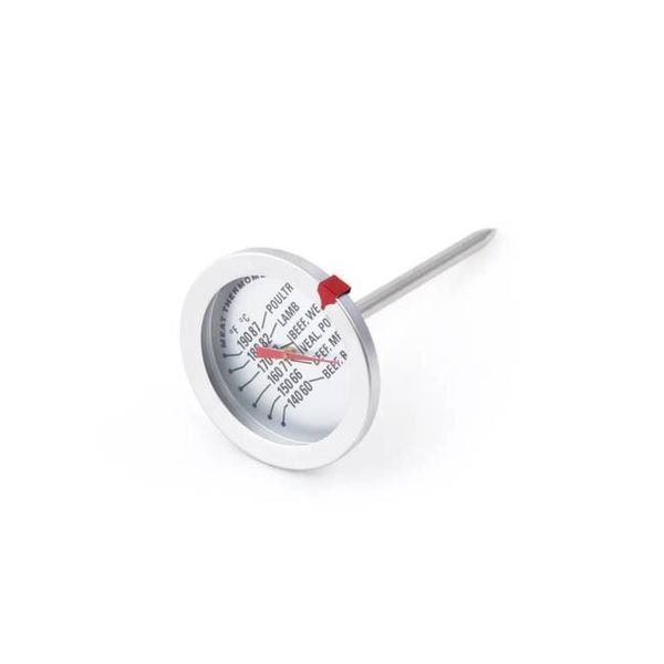 Fox Run Stainless Steel Meat Thermometer with Internal Temperature Guide