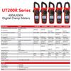 UNI-T UT201R Digital Clamp Meter 4000 Counts Multimeter Auto Range True RMS Clamp Meter DC Current Meter