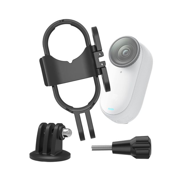 Kimyoaee Vertical and Horizontal Quick Stand Multi-Mount Adapter for Insta360 GO3 / GO3S Action Camera 360 Degree Rotation Easy Installation - Multi Mount Frame Adapter