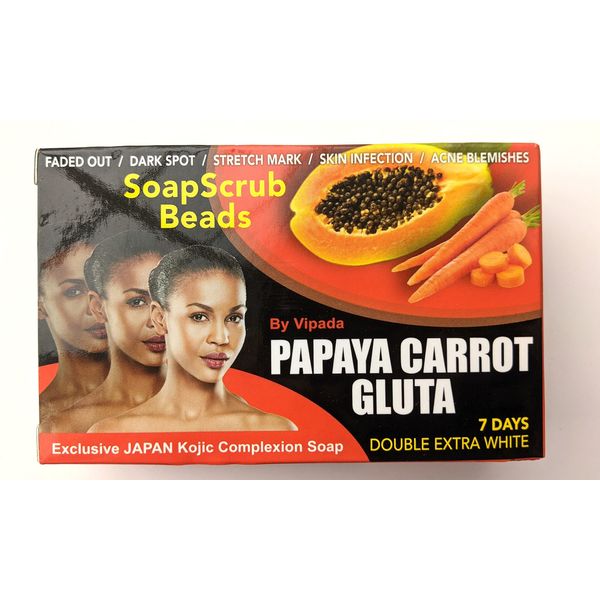 Vipada Papaya & Carrot + Gluta & Kojic Soap 160g [Japanese Formula]