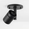 VidaLite Modern LED Surface Mount Monopoint Sconce Lighting, Adjustable Flush Mount Spot Light Head, Black