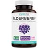 PureCo Organic Elderberry Capsules 10:1 Extract Equals 5,000mg Fresh Elder 30ct
