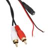 Kuuleyn Car Bluetooth AUX Module, Bluetooth AUX Module 2 RCA Cable Adapter with Hands‑Free Microphone For Universal Car