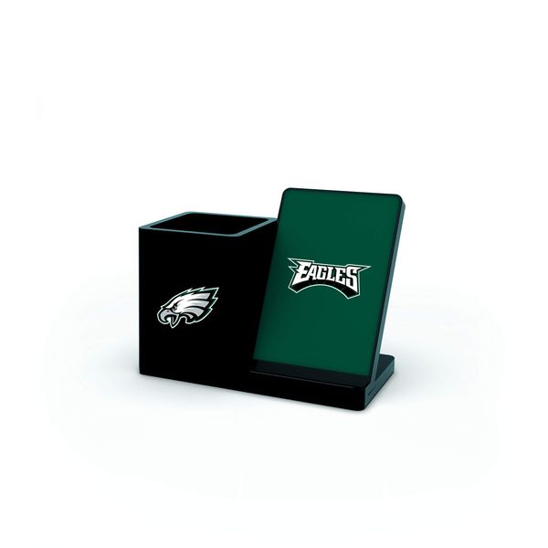 SOAR NFL Wireless Charger and Desktop Organizer, Philadelphia Eagles