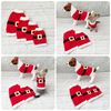 Knitting Pattern for Santa Dog Coat Sweater, Aran Yarn, 4 Sizes, KP706