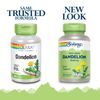 Solaray Dandelion Root 520mg Capsules 180 Count Liver Kidney Support Vegan