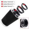 3 3.5 4 inch Inlet High Flow Performance Cold Air Intake Air Filter Cone Black
