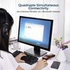 CGZZ Bluetooth 5.0 Adapter, Bluetooth Adapter PC, Bluetooth Dongle, Plug and Play, for PC Desktop Laptop, Supports Windows 10/8.1/8/7, Linux