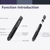 Plima Patent, Intuitive Pen-tip Press-Down Function Equivalent to The Left Mouse Button,Pocket Ergonomic 2.4G Wireless Pen Mouse 2.0 Vertical Mice, Supports Windows, Android, Linux, Mac OS(Drak Grey)
