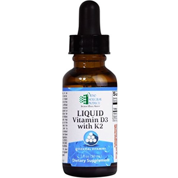 Ortho Molecular - Liquid Vitamin D3 with K2 - 1 OZ Liquid