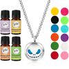 Jack Skullington Stainless Steel Aromatherpay Diffuser (Necklace w/ 4 oils)